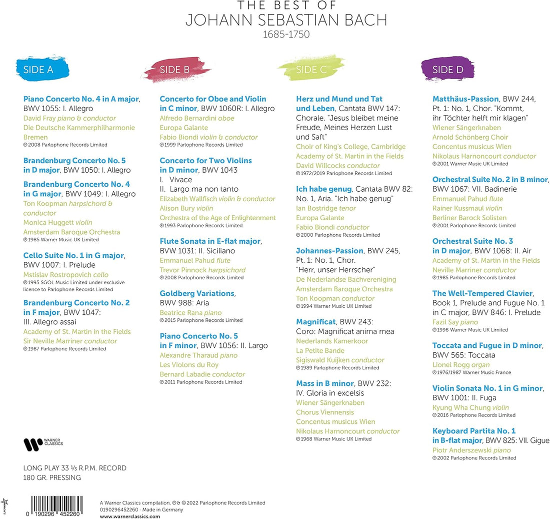 Best Of Bach | Best Of Bach Lp