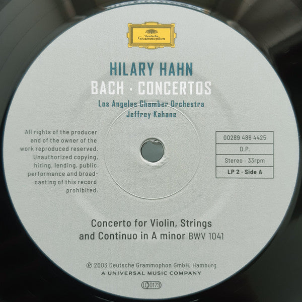 J.S. Bach: Violin Concertos | Hilary Hahn, Los Angeles Chamber Orchestra, Jeffrey Kahane