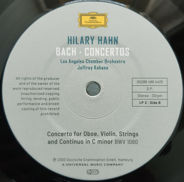 J.S. Bach: Violin Concertos | Hilary Hahn, Los Angeles Chamber Orchestra, Jeffrey Kahane