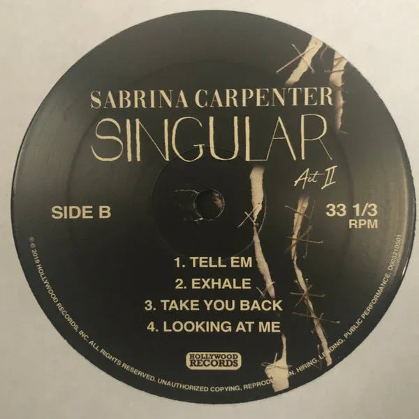 Singular Act Ii Vinyl by Sabrina Carpenter – Vinyl.ae