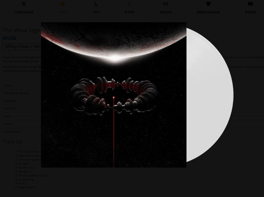 The Wow! Signal (Milky Clear & White Vinyl LP) | Muse - Vinyl