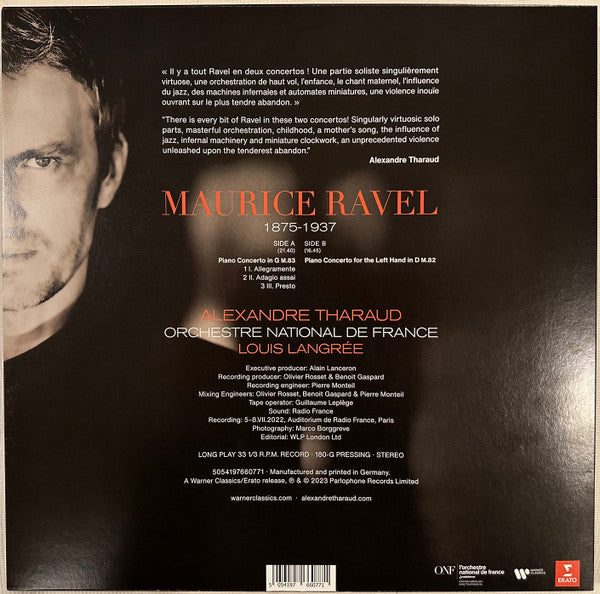 Ravel: Concertos | Alexandre Tharaud, Orchestre N