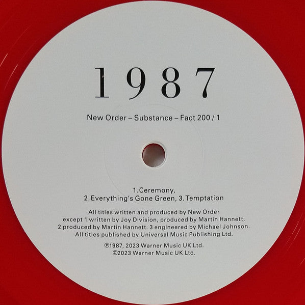 Substance | New Order
