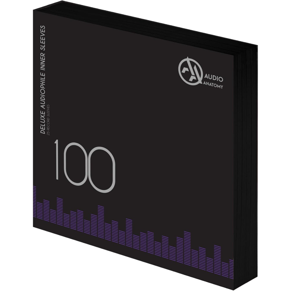 Audiophile Antistatic Inner Sleeves for vinyl (Black)-100X2 | Audiophile