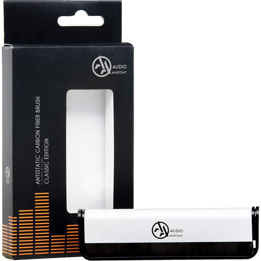 Carbon Fiber Brush Silver for Vinyl Cleaning - Classic Edition | Audio Anatomy