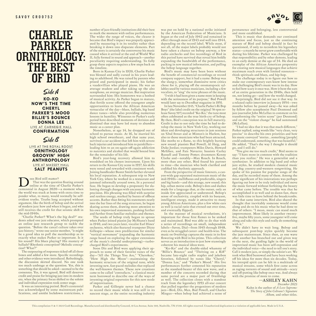 Ornithology: The Best Of Bird | Charlie Parker