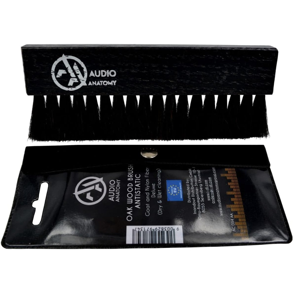 Oak Wood Brush For Vinyl Cleaning With Antistatic Goat And Nylon Fiber | Audio Anatomy