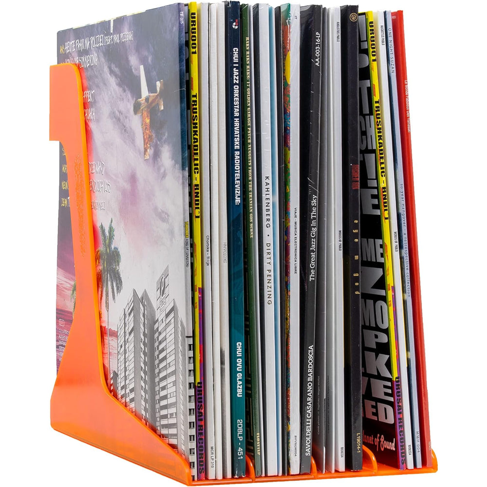 Vinyl Holder - (Orange Translucent) | Audio Anatomy