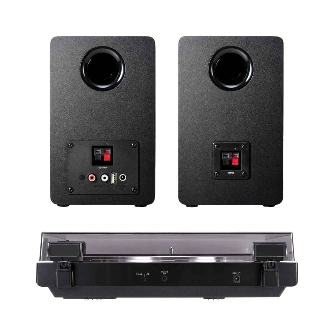 Audio-technica AT-LP60XBTBK Turntable + AT-SP3X Speakers