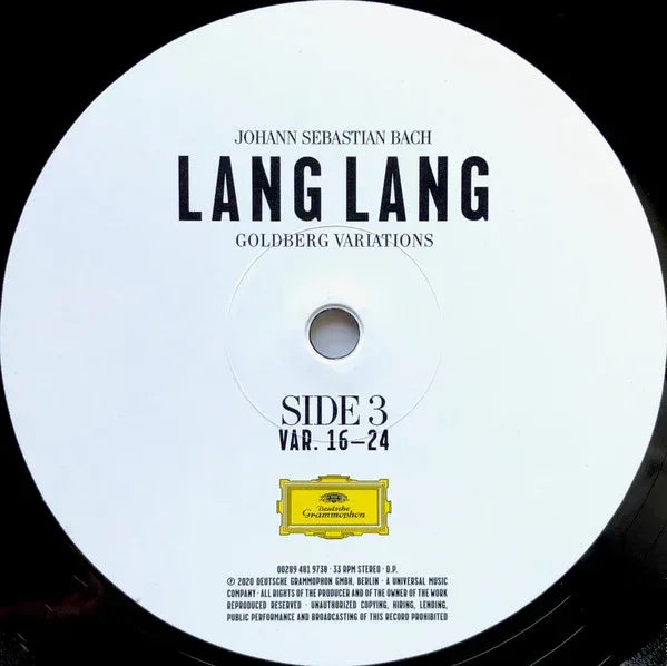 Bach: Goldberg Variations | Lang Lang
