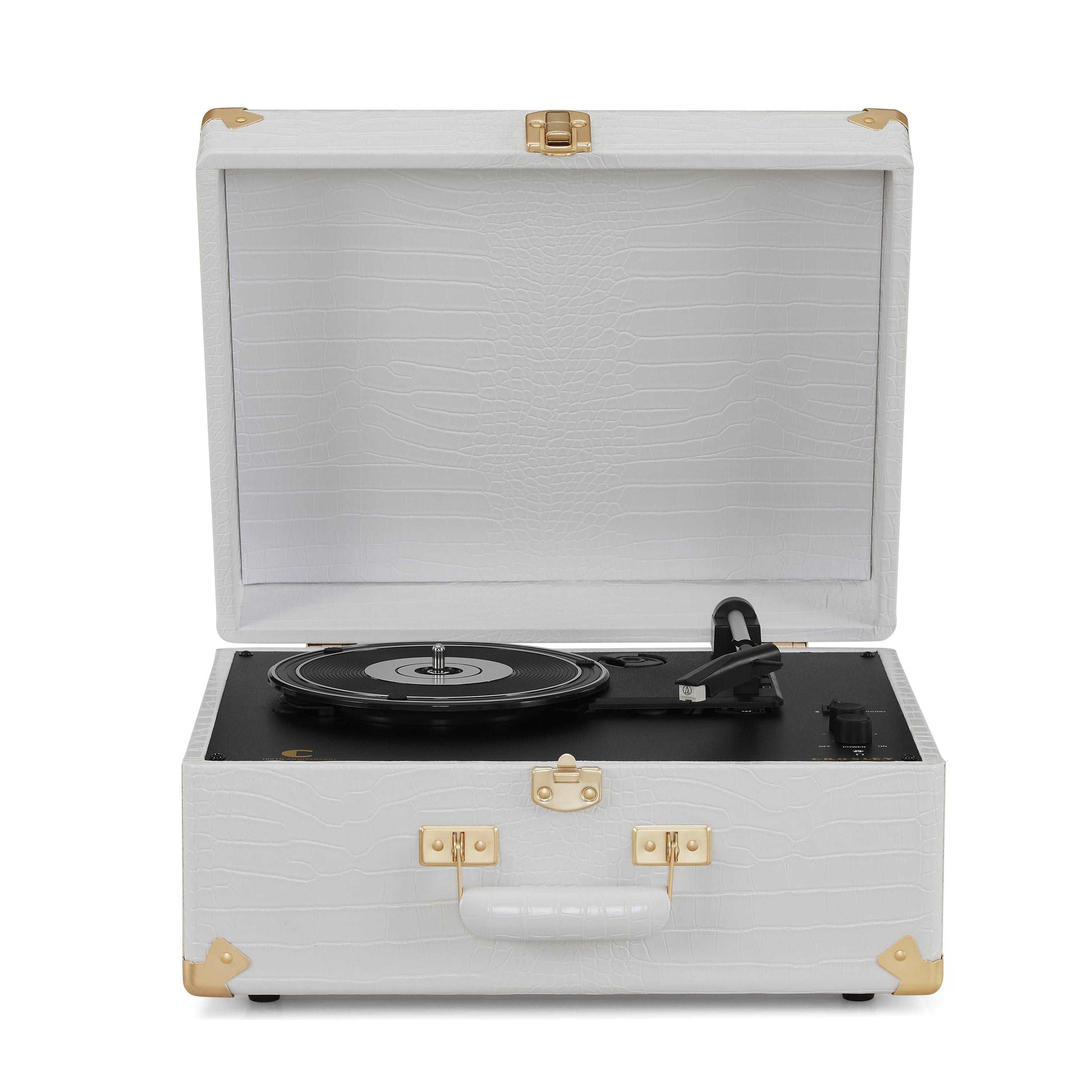 Crosley Anthology Turntable White Croc