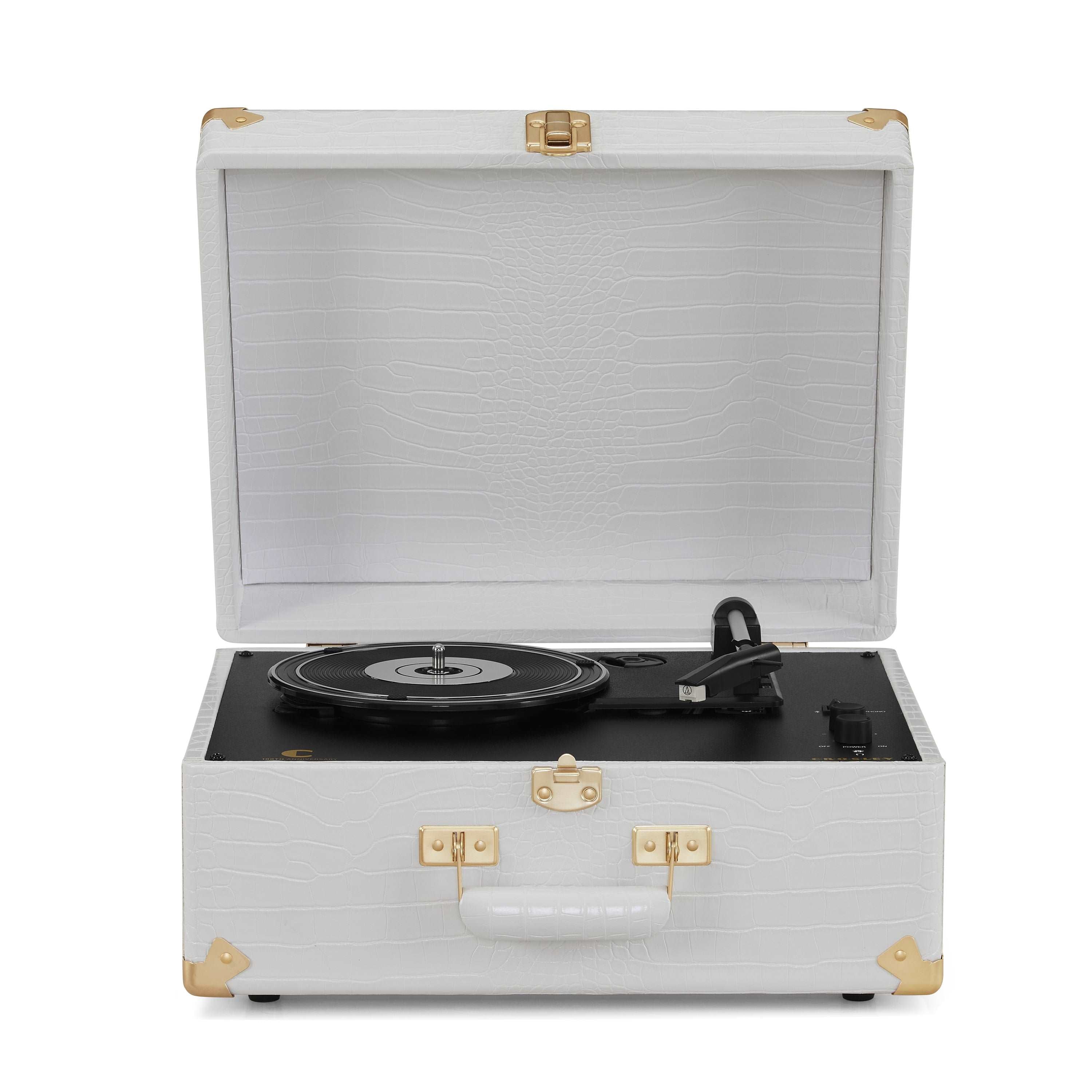 Crosley Anthology Turntable White Croc