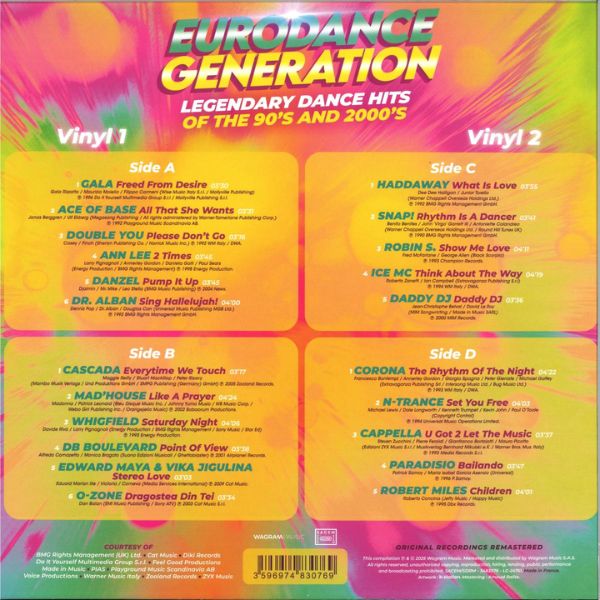 Eurodance Generation - 2LP | Various Artist