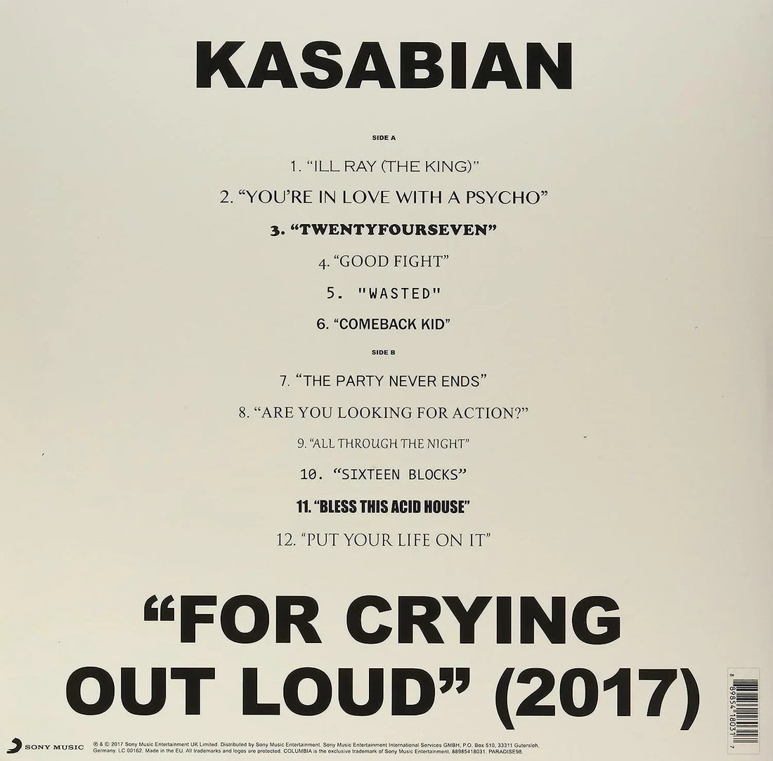 For Crying Out Loud | Kasabian
