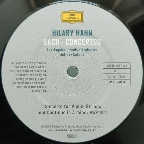 J.S. Bach: Violin Concertos | Hilary Hahn, Los Angeles Chamber Orchestra, Jeffrey Kahane