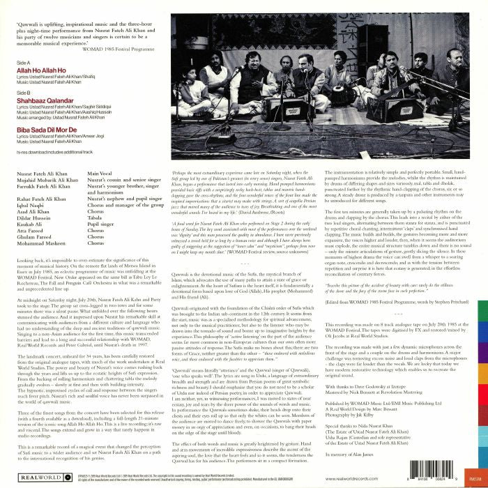 Live At WOMAD 1985 | Nusrat Fateh Ali Khan
