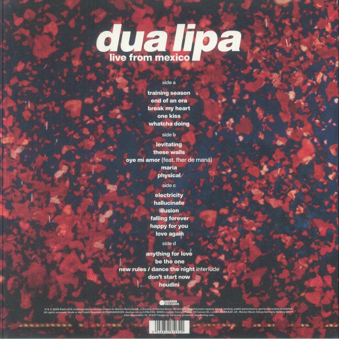 Live From Mexico (Black Ice Coloured Vinyl 2LP) | Dua Lipa