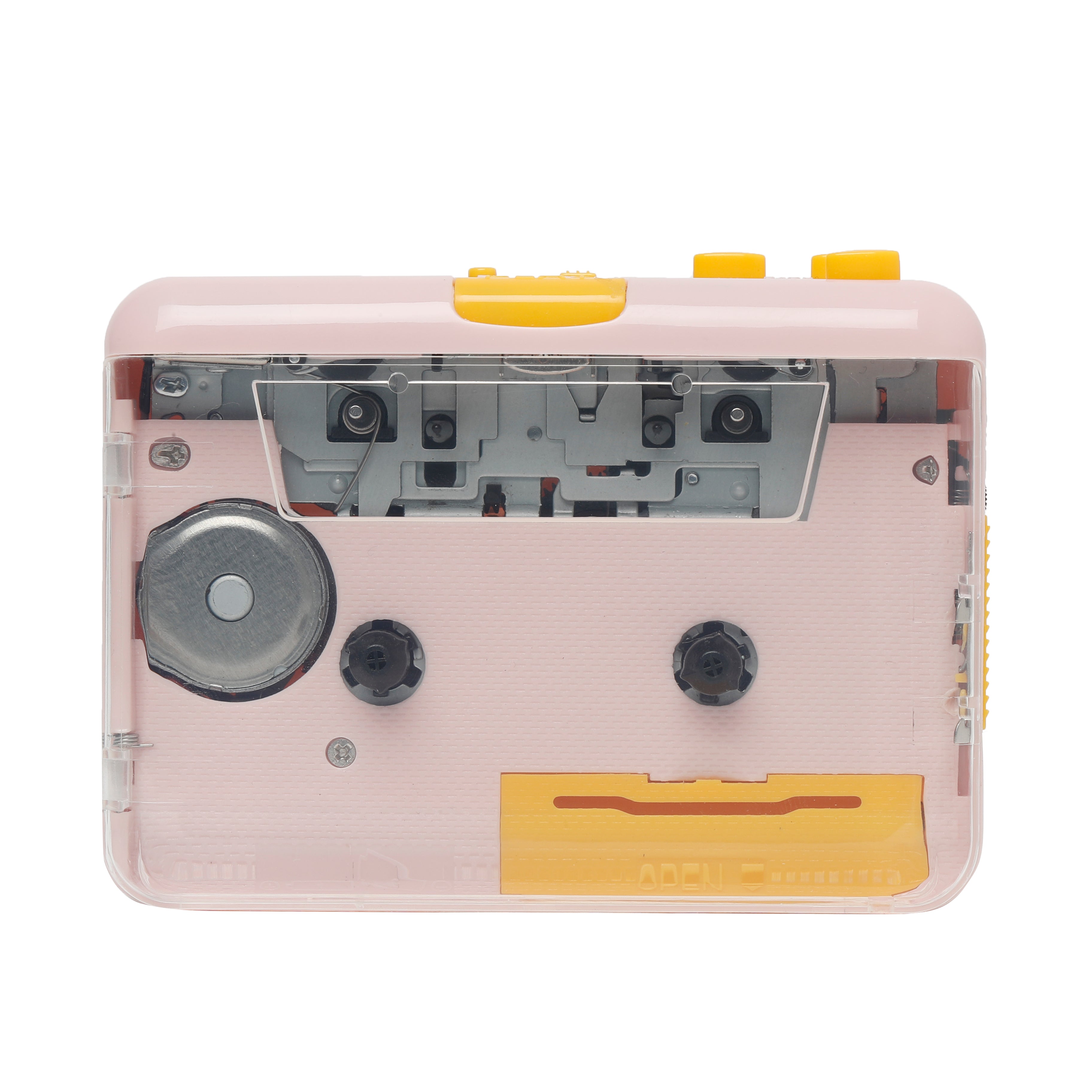 MJI JO9 CASSETTE PLAYER (CLEAR SUPER USB) Pink