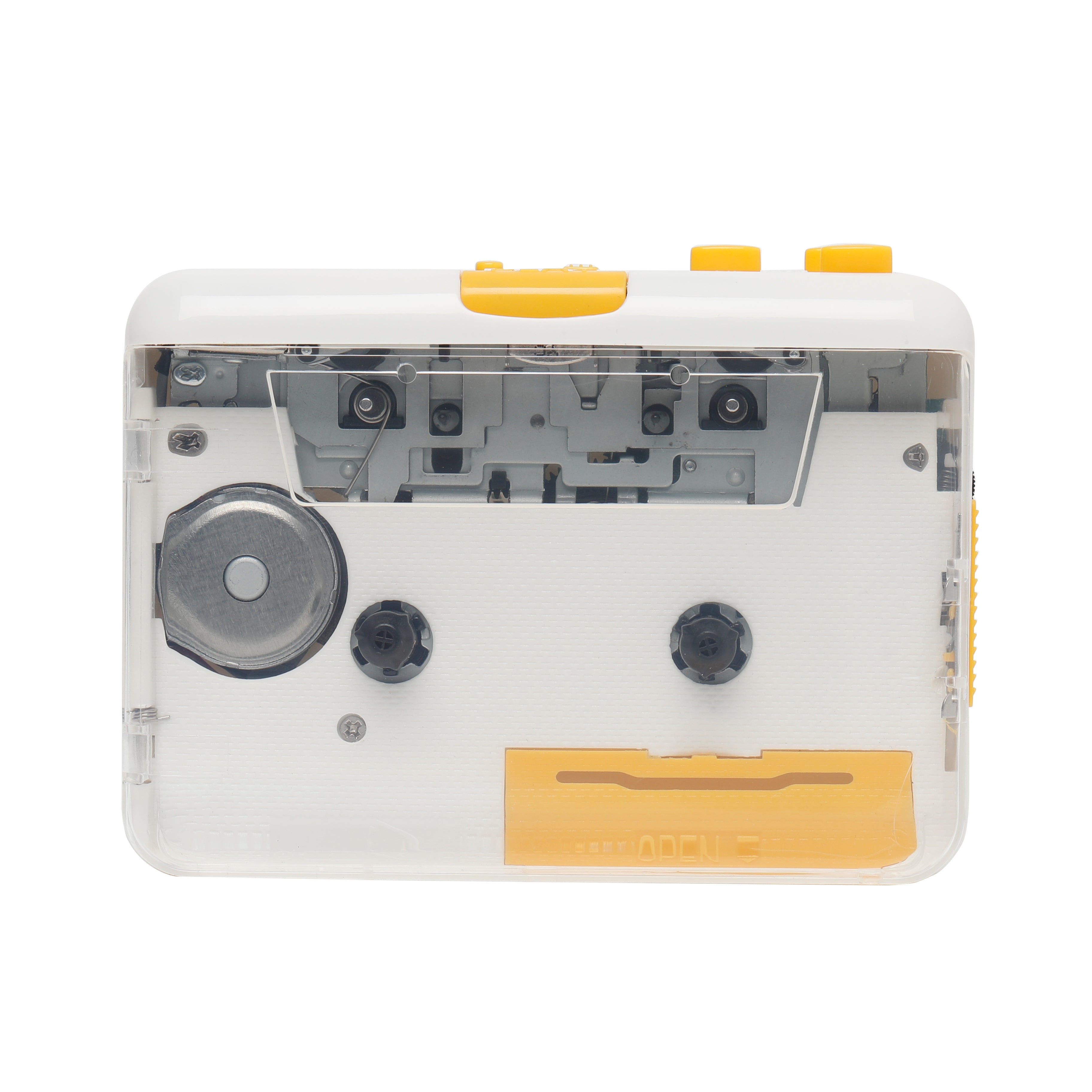 MJI JO9 CASSETTE PLAYER (CLEAR SUPER USB) White