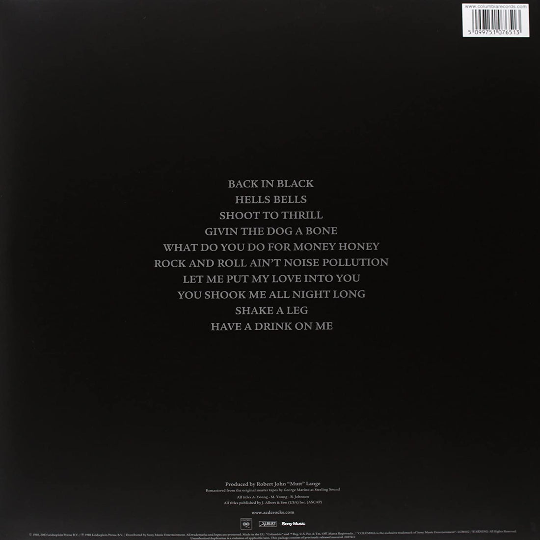Back In Black | AC/DC