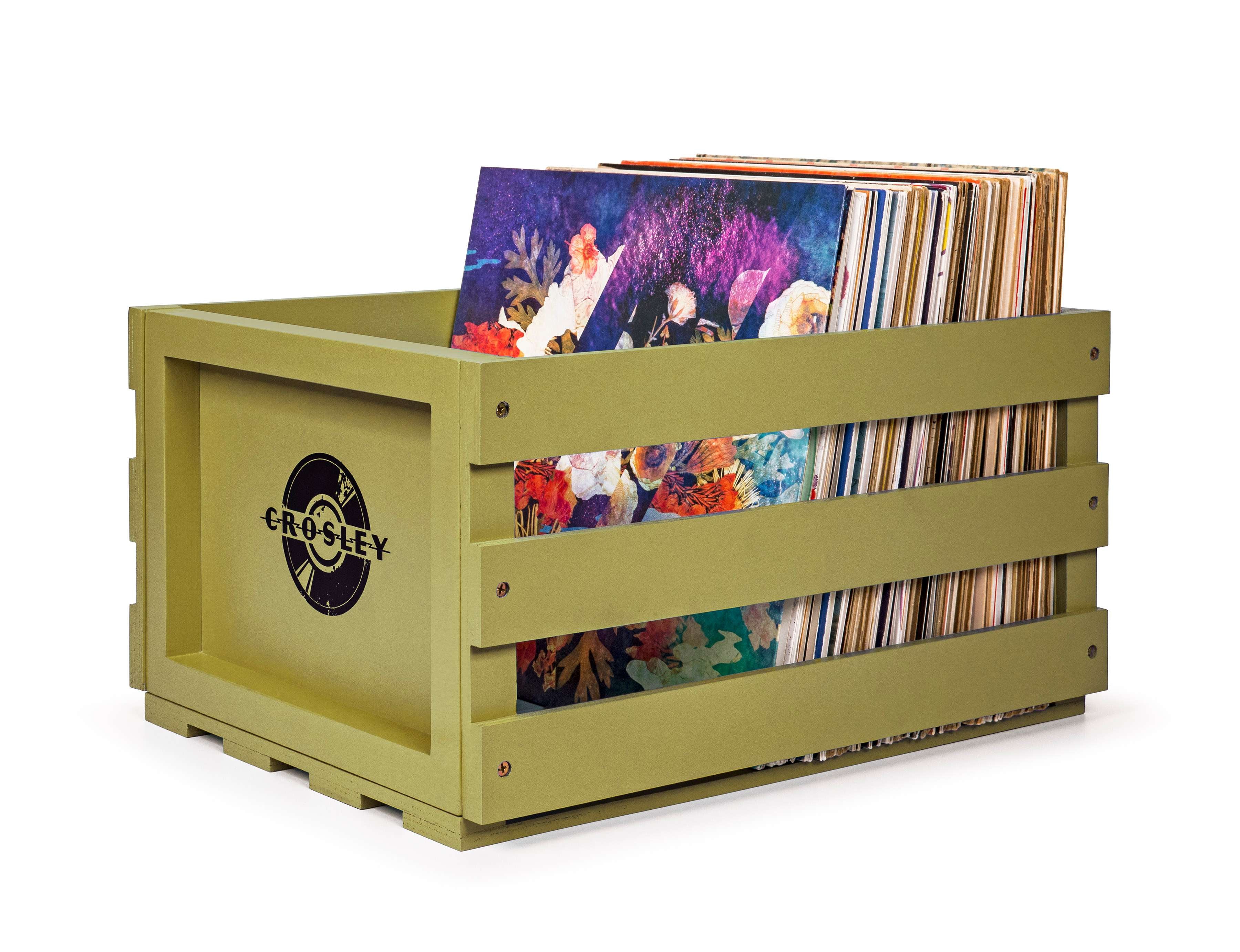 Crosley Record Storage Crate Sage
