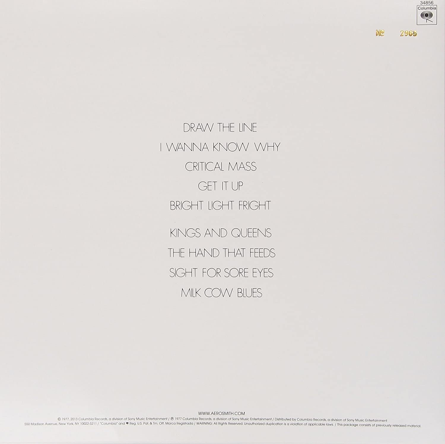 Draw The Line | Aerosmith