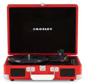 Crosley Cruiser Plus Portable Turntable With Bluetooth In/Out Red