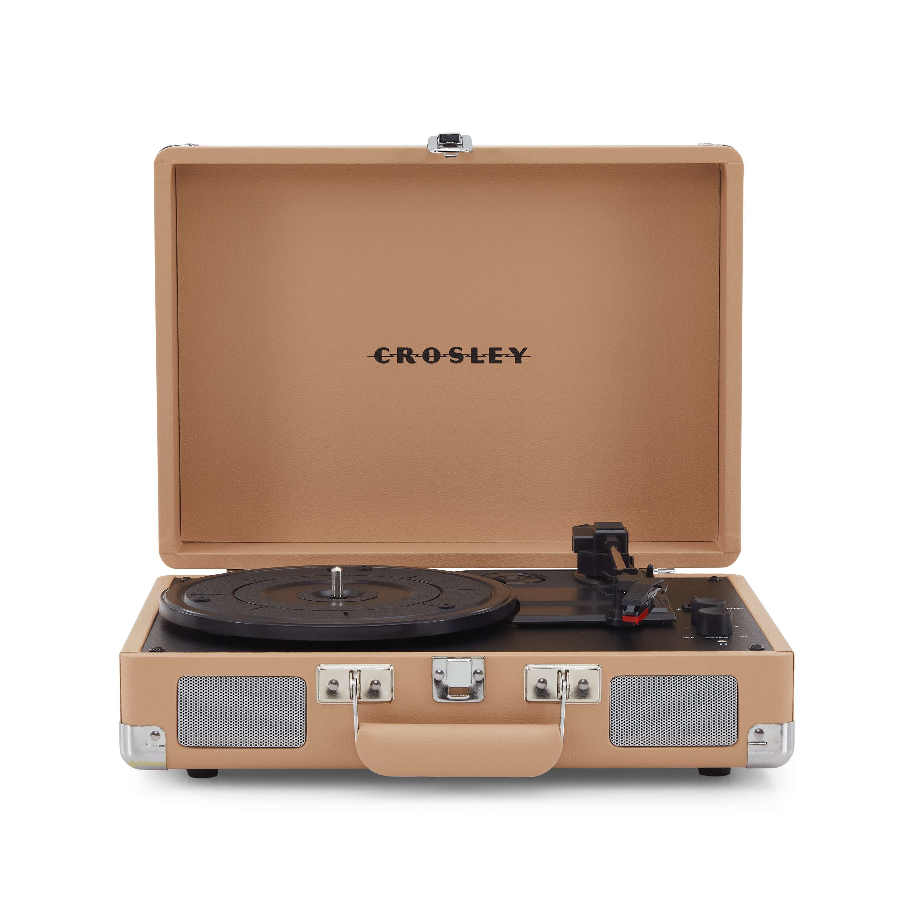 Crosley Cruiser Plus Portable Turntable With Bluetooth In/Out Light Tan