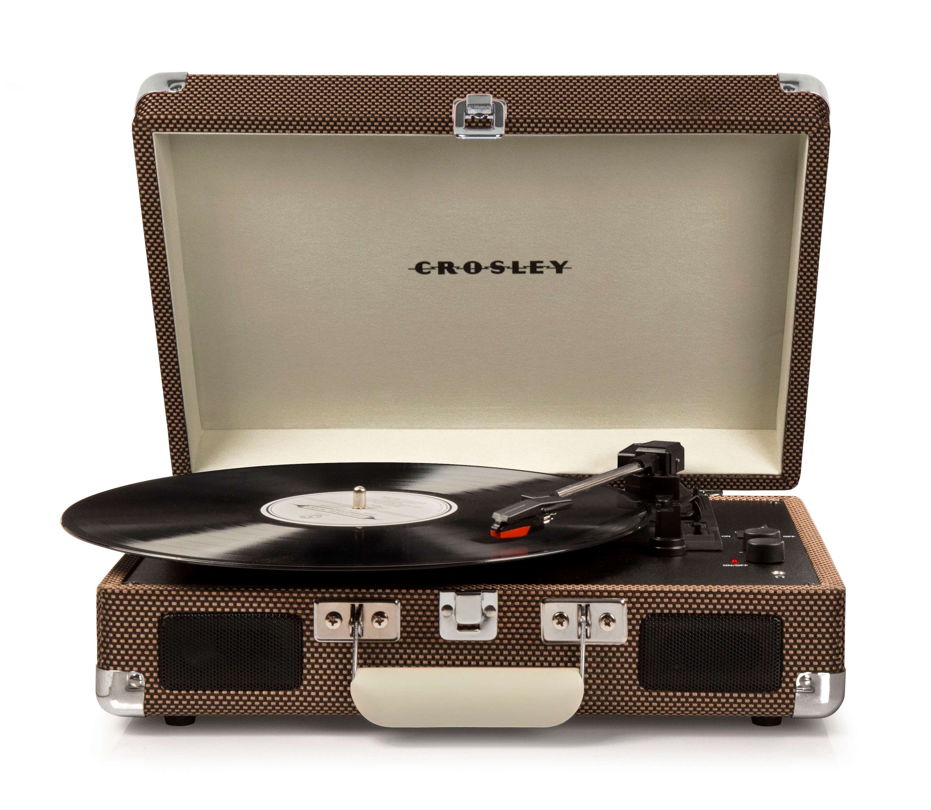 Crosley Cruiser Plus Portable Turntable With Bluetooth In/Out Tweed