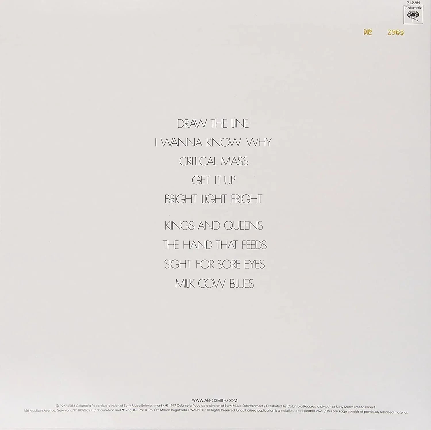 Draw The Line | Aerosmith